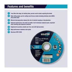 4 1/2 Inch x 7/8 Inch Metal Cutting Disc product image