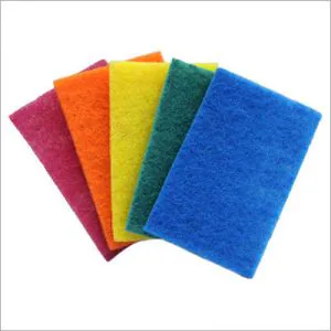Scouring pads in assorted colours