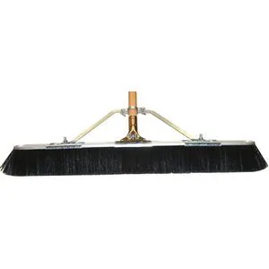 29-inch black-bristle push broom