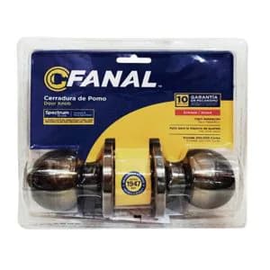 Fanal Single Cylinder Bolton Knob Entrance Lock - AB product image
