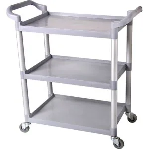 Three-tier utility cart, 33.5 by 17 inches