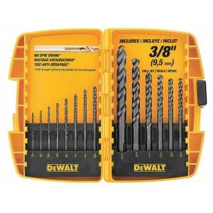 DeWalt 14-piece black oxide drill-bit set