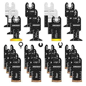 28 Pcs Metal Wood Oscillating Multitool Quick Release Saw Blades product image