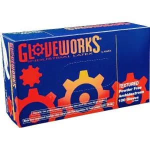 (100pcs) Gloveworks Latex Powder Free Ind. Gloves - Small (100pcs) product image