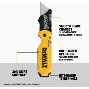 Atomic Compact Series Push and Flip Folding Utility Knife product image
